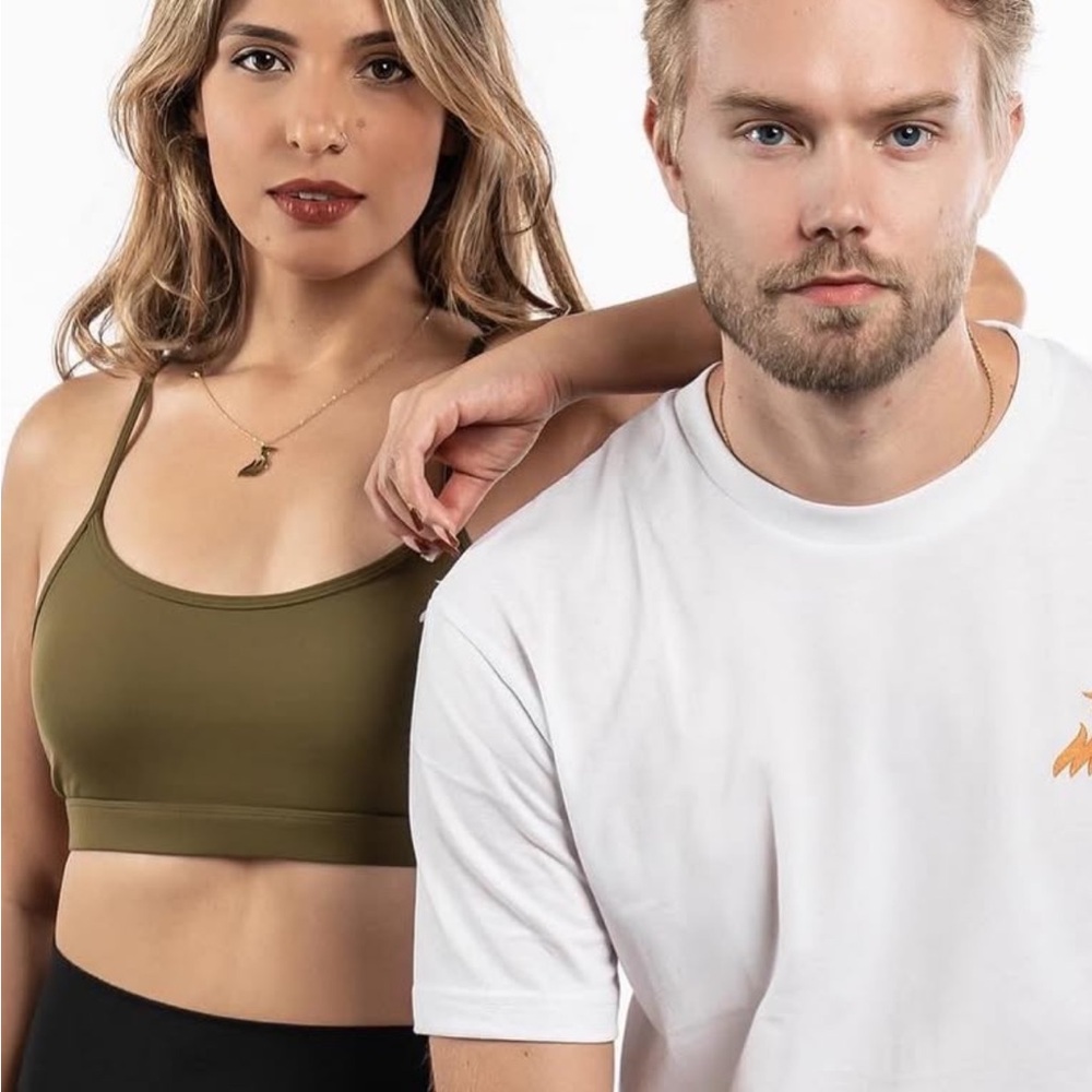 Saina’s brand . Sport bra. size XL.  color olive
